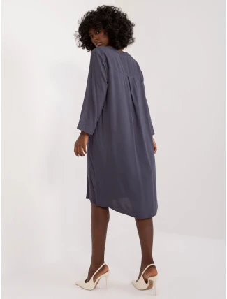 Šaty D73761M30430A tmavě modré