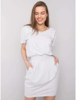 RV šaty SK 6339.10X světle šedé