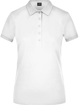 Daiber JN 709 Dámské elastické piqué polo 02.0709 white Daiber JN 709 Dámské elastické piqué polo 02.0709 white