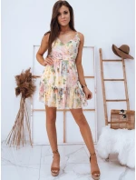 MADI ecru květinové šaty FashionStreet EY1616