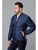Pánská prošívaná tmavě modrá bunda bomber (MY02-2)