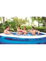 Rodinný obdélníkový nafukovací bazén 262x175x50CM 51258 dětské