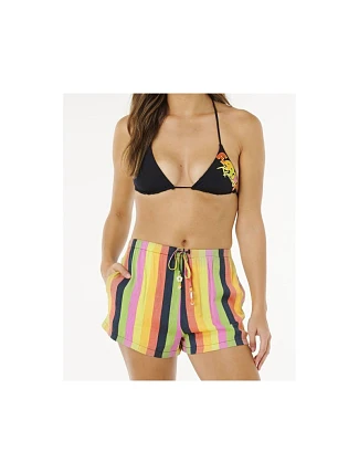 Dámské šortky RIP CURL Neon Stripe Beach Short, vícebarevné