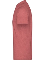 Daiber JN 974 Pánské melírované tričko s výstřihem do V 02.0974 red melange
