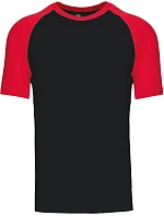 Kariban K 330 Baseballové tričko 20.K330 black/red Kariban K 330 Baseballové tričko 20.K330 black/red