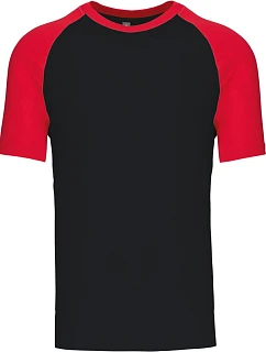 Kariban K 330 Baseballové tričko 20.K330 black/red