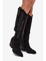 Dámské Kovalové Boty S Dekorací Na Podpatku Černé Jovina Dámské Kovalové Boty S Dekorací Na Podpatku Černé Jovina