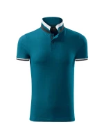 Collar Up polokošile pánská petrolejová Collar Up polokošile pánská petrolejová