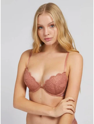 Podprsenka s kosticí O0BC02PZ01C - WAPK - Skořicová - Guess Podprsenka s kosticí O0BC02PZ01C - WAPK - Skořicová - Guess