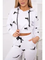 Sada s potiskem pistole bílá