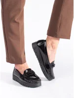 Designové černé polobotky dámské platforma Designové černé polobotky dámské platforma