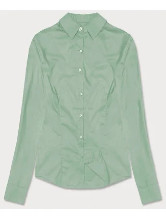 Světle zelená klasická dámská košile (HH039-39) Světle zelená klasická dámská košile (HH039-39)
