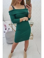 Šaty se širokými ramínky zelené Šaty se širokými ramínky zelené
