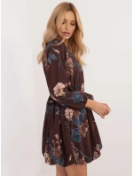 Šaty DHJ SK 19861 3.11 hnědá Šaty DHJ SK 19861 3.11 hnědá