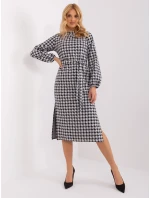 LK SK 509516 šaty.04 bílá a černá LK SK 509516 šaty.04 bílá a černá