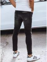 Pánské černé džínové kalhoty FashionStreet UX3830 Pánské černé džínové kalhoty FashionStreet UX3830