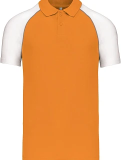 Kariban K 226 Baseballové piqué polo 20.K226 orange/light grey/white