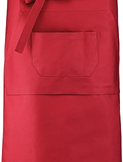 Kariban K 887 Barová zástěra středně dlouhá 20.K887 red