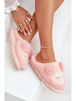 Teplé kožené pantofle dámské růžové Jozelinetta Teplé kožené pantofle dámské růžové Jozelinetta