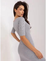 Dámské šaty EM SK HS 20 252.73 Šedá - FPrice Dámské šaty EM SK HS 20 252.73 Šedá - FPrice