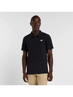 Bavlněná polokošile New Balance Pique M MT51519BK Tričko