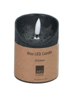 DEKORACE SVÍČKA 70x90MM LED VOSK ČERNÁ