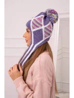 Dámská klapka na uši Eunika K322 fialová Dámská klapka na uši Eunika K322 fialová