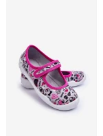 Dětské baleríny Befado 114X521 šedá-růžová Dětské baleríny Befado 114X521 šedá-růžová