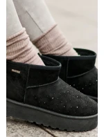 Sněhule se zdobením na platformě Big Star OO274A105 černé