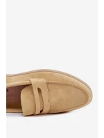 Dámské mokasíny z eko semiše žluté Renelia