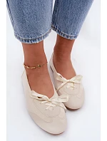 Sportovní baleríny Peonie 8531 smetanové - Sweet Shoes