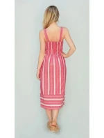 Červené bavlněné šaty (345ART) Červené bavlněné šaty (345ART)