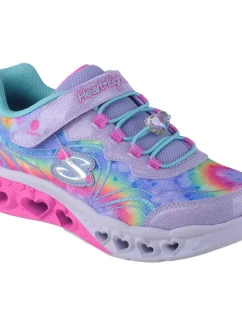 Skechers Flutter Heart Lights - Groovy Swirl 303253L-LVAQ Pink 30