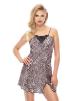 Yamila II (Saténová noční košile) Leopardí košilka - Irall Yamila II (Saténová noční košile) Leopardí košilka - Irall