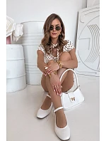 Dámské baleríny 21-42 Janelor bílé - Diamantique