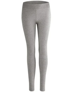 Dámské bavlněné legíny NUR DIE BAUMWOLL LEGGINGS - NUR DIE - šedá