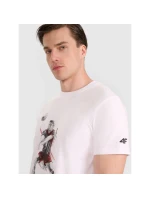 Pánské volejbalové tričko s potiskem 4F 4FRAW25TTSHM3237-10S pánské