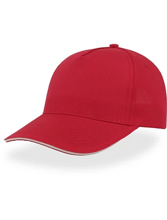 Atlantis Headwear Start Five Sandwich 5 panelová kšiltovka "Start Five Sandwich" 33.0039 red/white Atlantis Headwear Start Five Sandwich 5 panelová kšiltovka "Start Five Sandwich" 33.0039 red/white