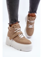 Zazoo 3450 Dámské Kožené Tenisky Beige