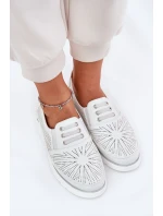 Dámské Polobotky Na Klínku Bílé Azethia