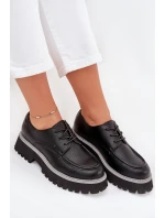 Dámské Mokasíny Se Šněrováním Big Star NN274052 Černé Dámské Mokasíny Se Šněrováním Big Star NN274052 Černé