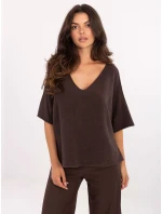 Jumper IT SW 2202.52 tmavě hnědý