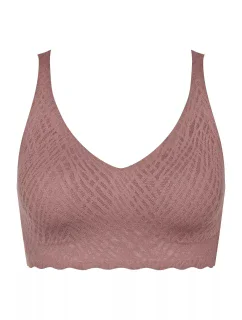 Dámská podprsenka ZERO Feel Bliss Bralette - BROWN - hnědá 1141 - SLOGGI
