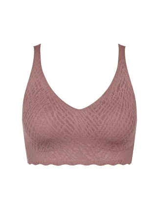 Dámská podprsenka ZERO Feel Bliss Bralette - BROWN - hnědá 1141 - SLOGGI