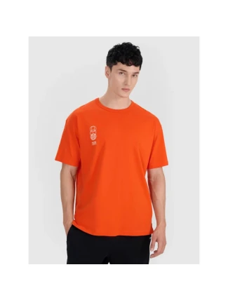 Pánské tričko oversize s potiskem 4F 4FRSS25TTSHM2652-70S pánské Pánské tričko oversize s potiskem 4F 4FRSS25TTSHM2652-70S pánské