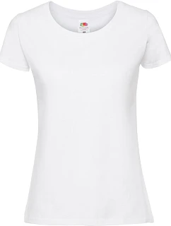 Fruit of the Loom Lady-Fit Iconic 195 T Dámské tričko z těžké bavlny 16.1424 white