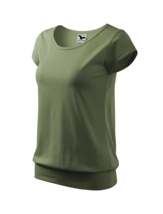 City tričko dámské khaki City tričko dámské khaki