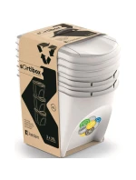 Odpadkové koše 25 L SORTIBOX SET 3 ks. popelavě šedá