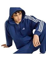 Pánská mikina adidas Essentials 3-Stripes Fleece Full-Zip Hoodie, tmavě modrá KY4144 Pánská mikina adidas Essentials 3-Stripes Fleece Full-Zip Hoodie, tmavě modrá KY4144