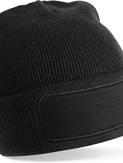 Beechfield B 445R Pletená čepice s nášivkou "Recycled Original" 53.445R black